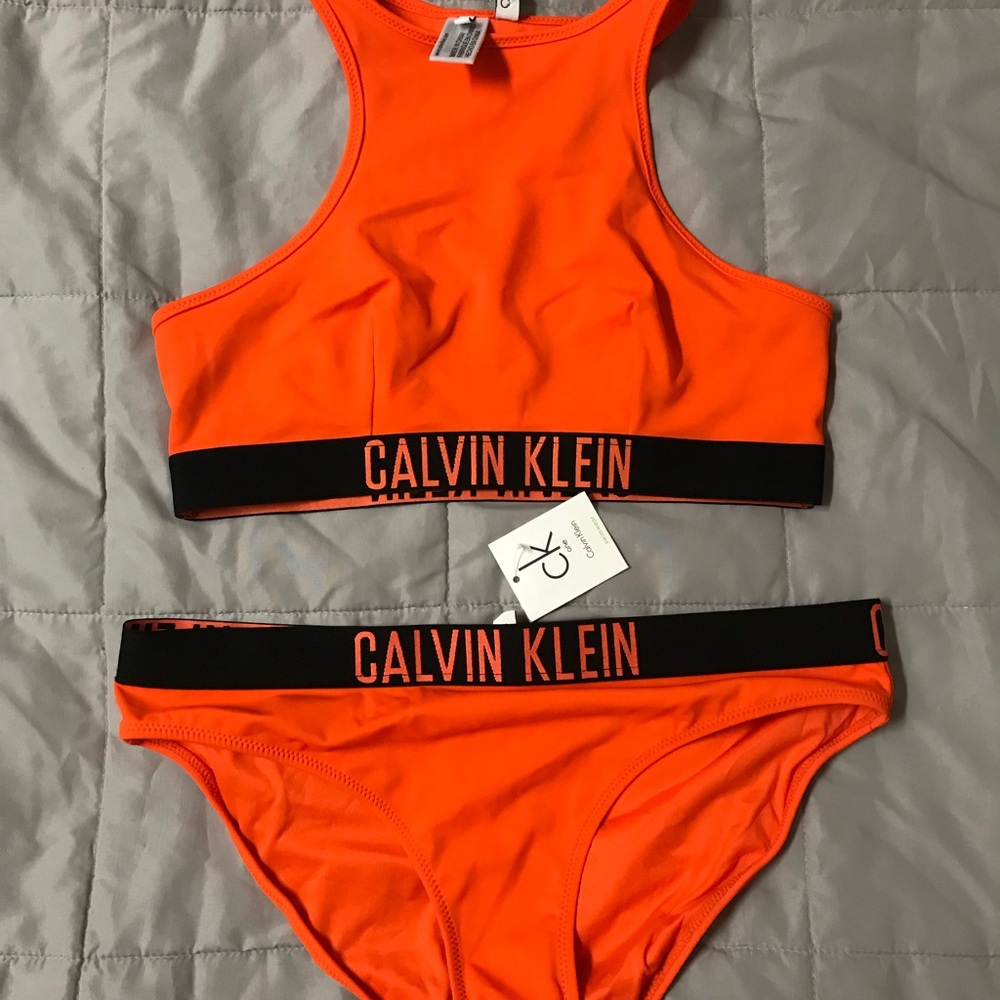 Orange Calvin Klein Swimsuit